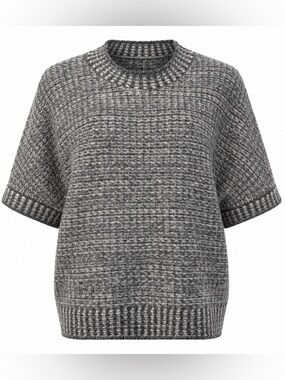 Tribal Jeans Charcoal Textured Knit Sweater Medium